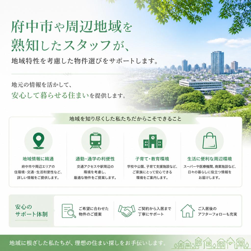 地域密着型のサポート
