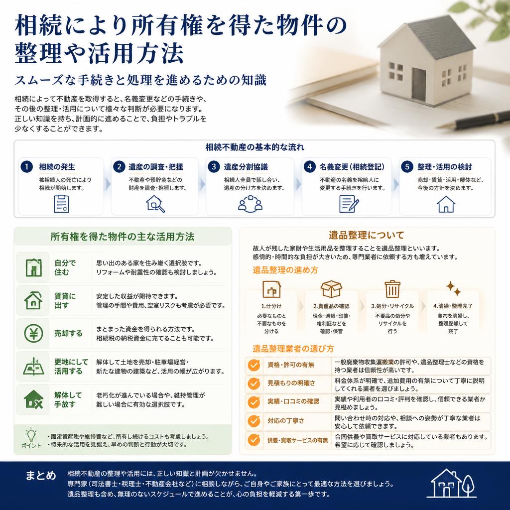 相続した物件の整理法