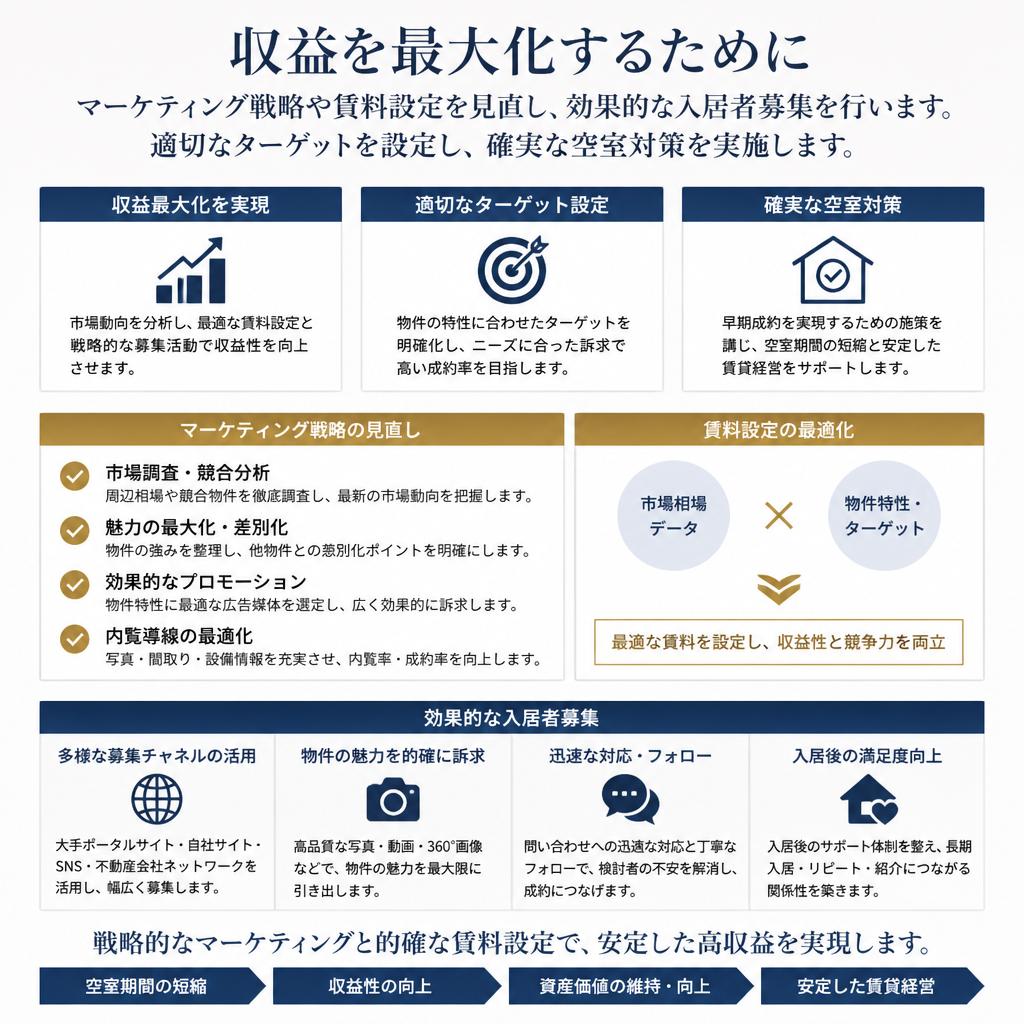 空室を満室にするための戦略