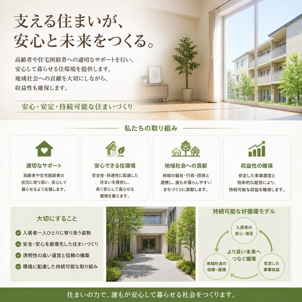 高齢者や特別なニーズに寄り添う管理