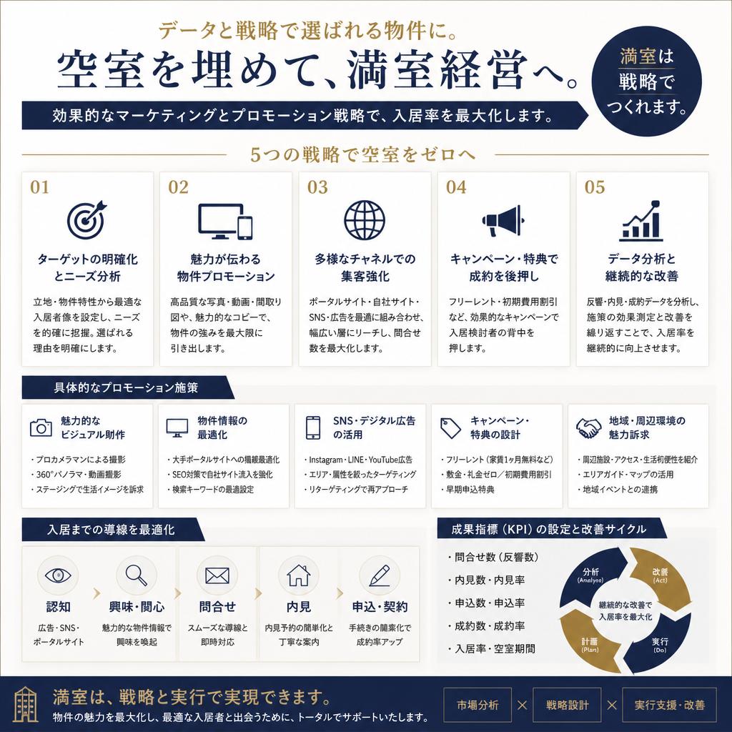 空室対策を徹底サポート