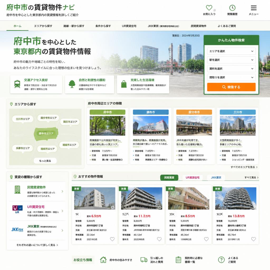 府中市・周辺地域の賃貸物件