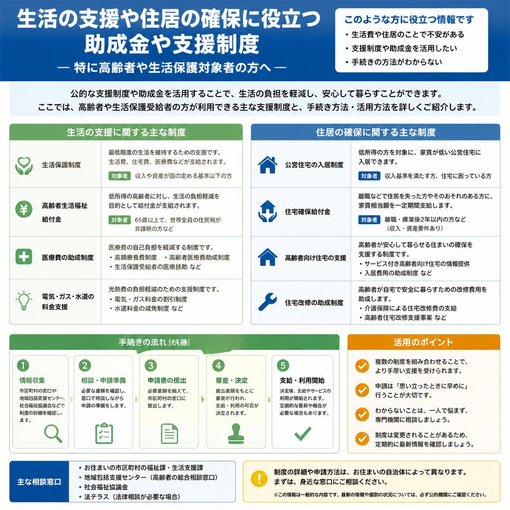 助成金や支援制度の紹介