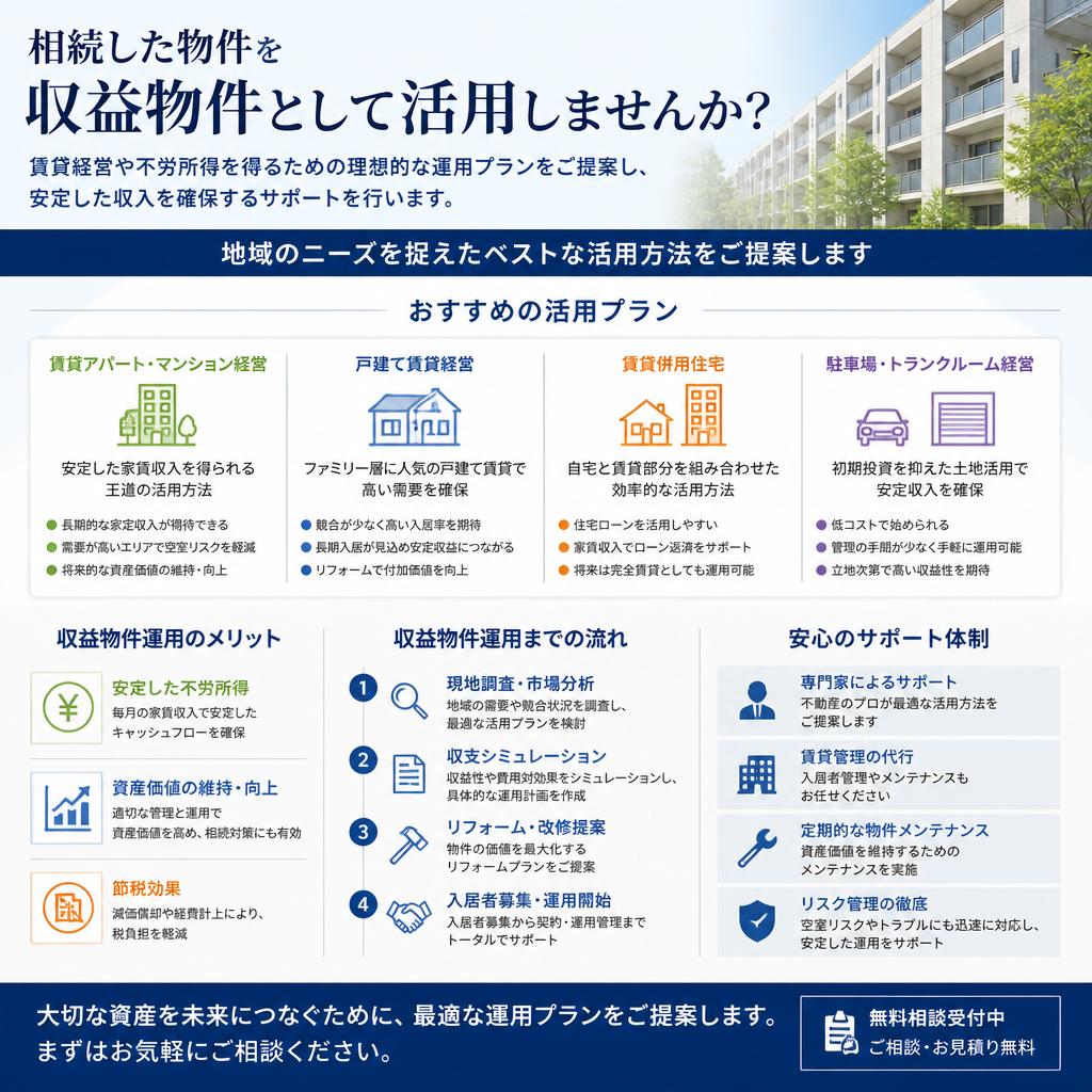 収益物件としての活用法