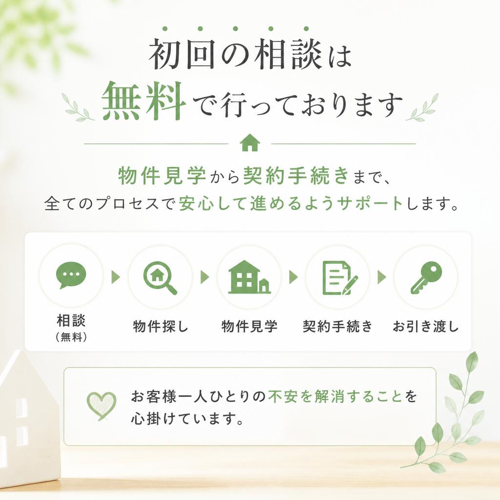 相談から契約までの安心サポート