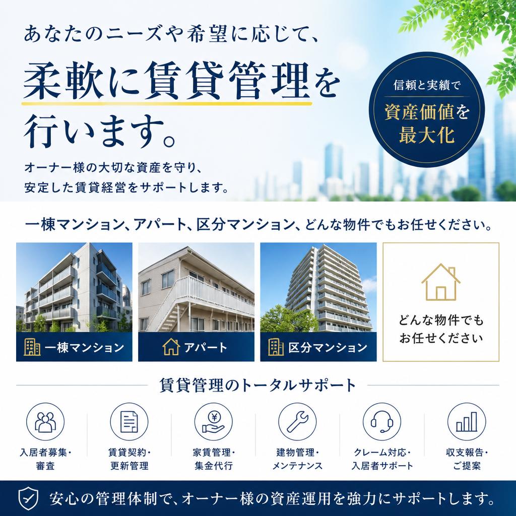 3. 所有者様のニーズに応じたサポート