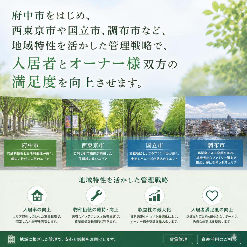 4. 地域密着型の管理体制