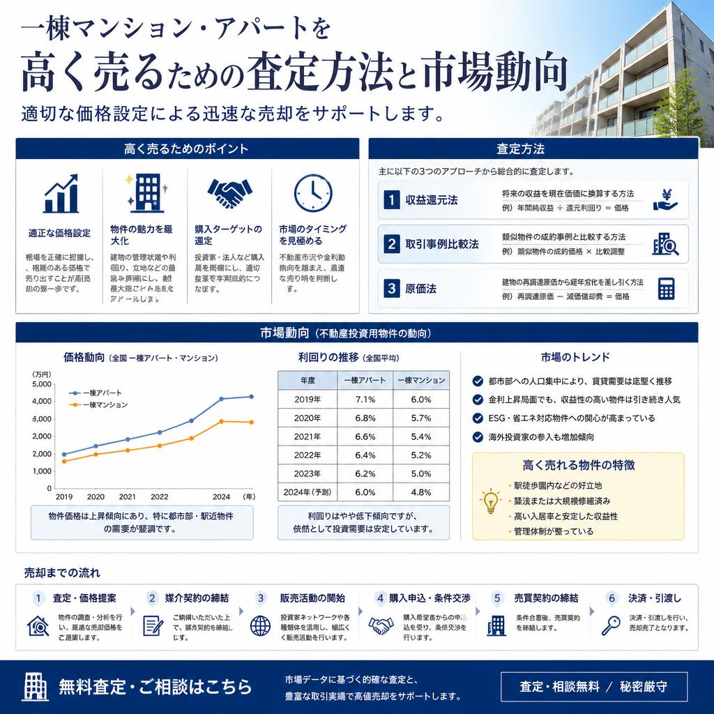 一棟マンションやアパートの売却