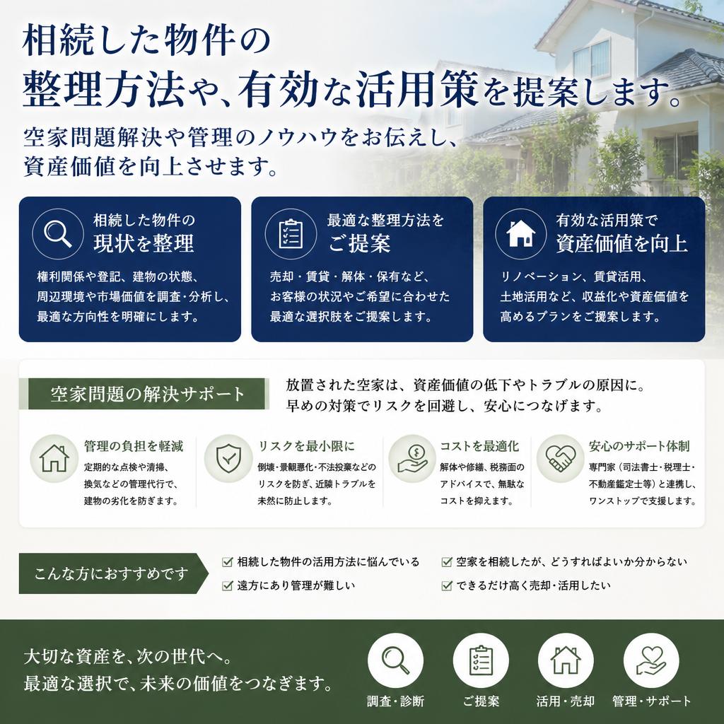 相続した物件の整理と活用