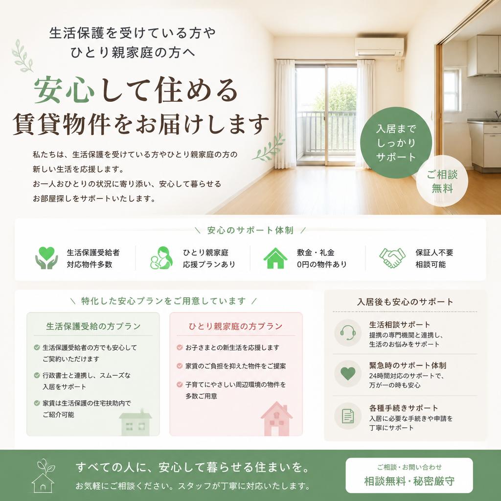 生活保護、ひとり親家庭向けの支援