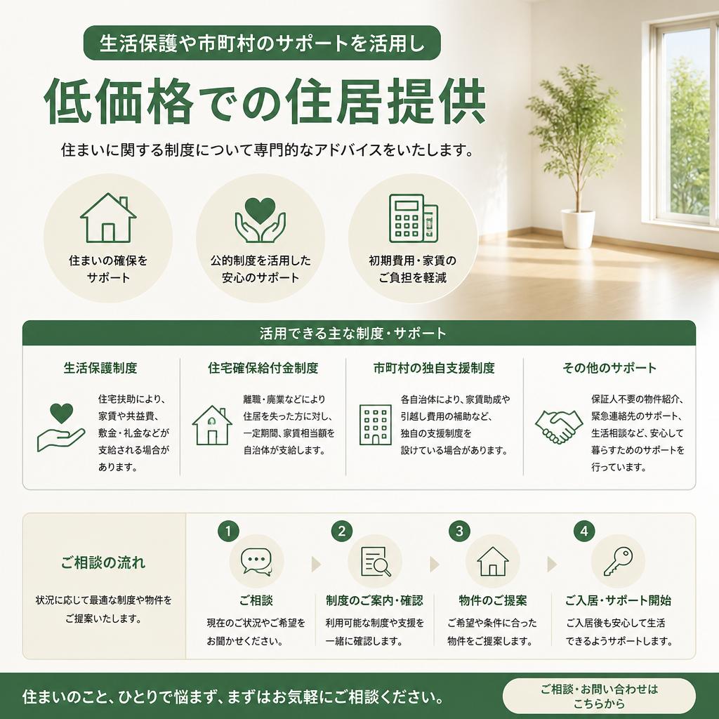 生活保護やひとり親家庭のための制度利用