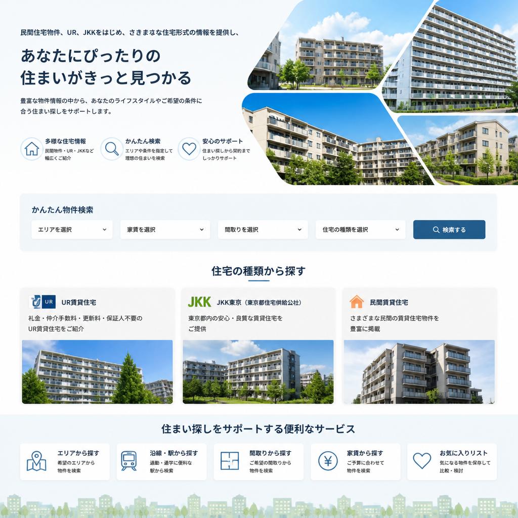 利用可能な住宅の種類