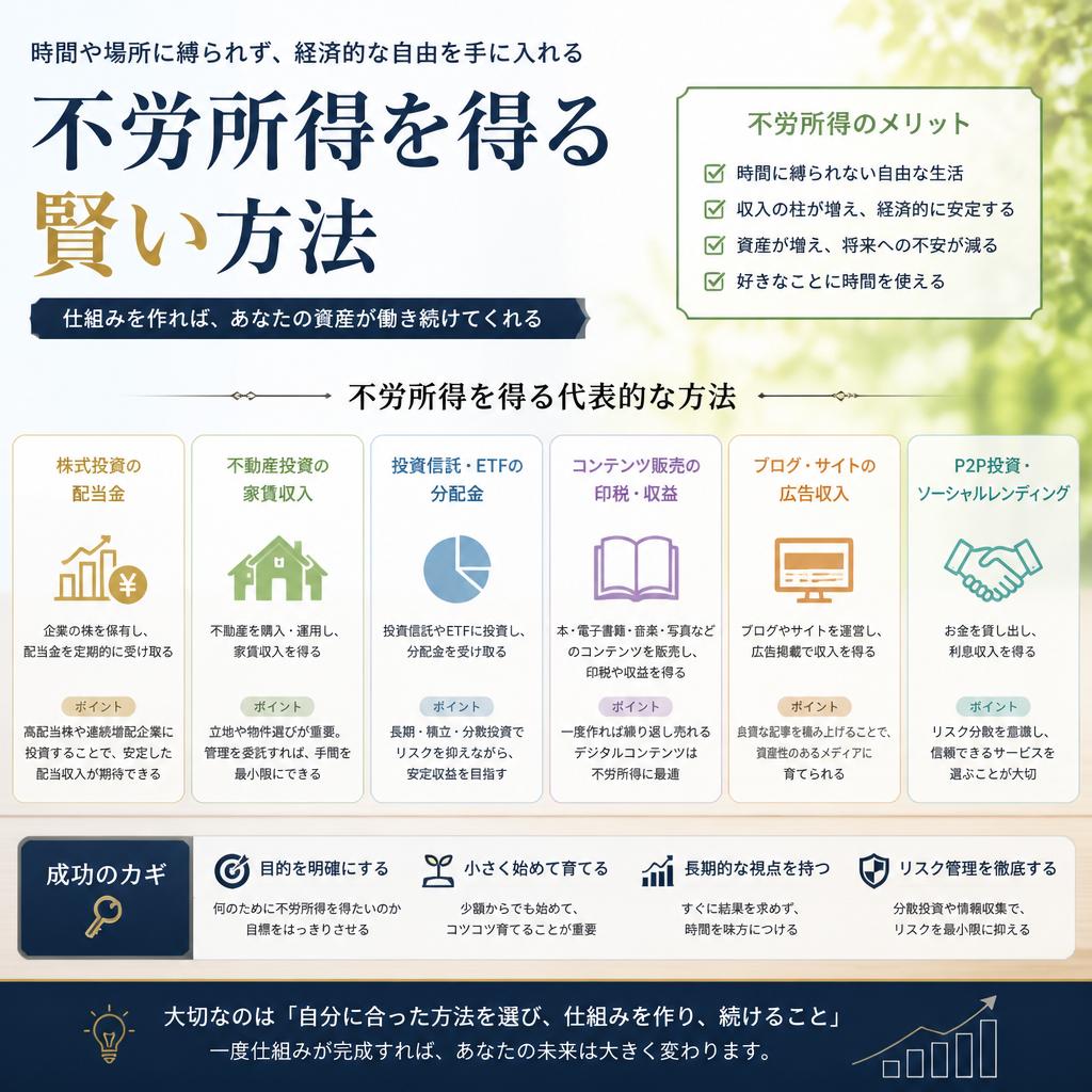 不労所得を得る賢い方法