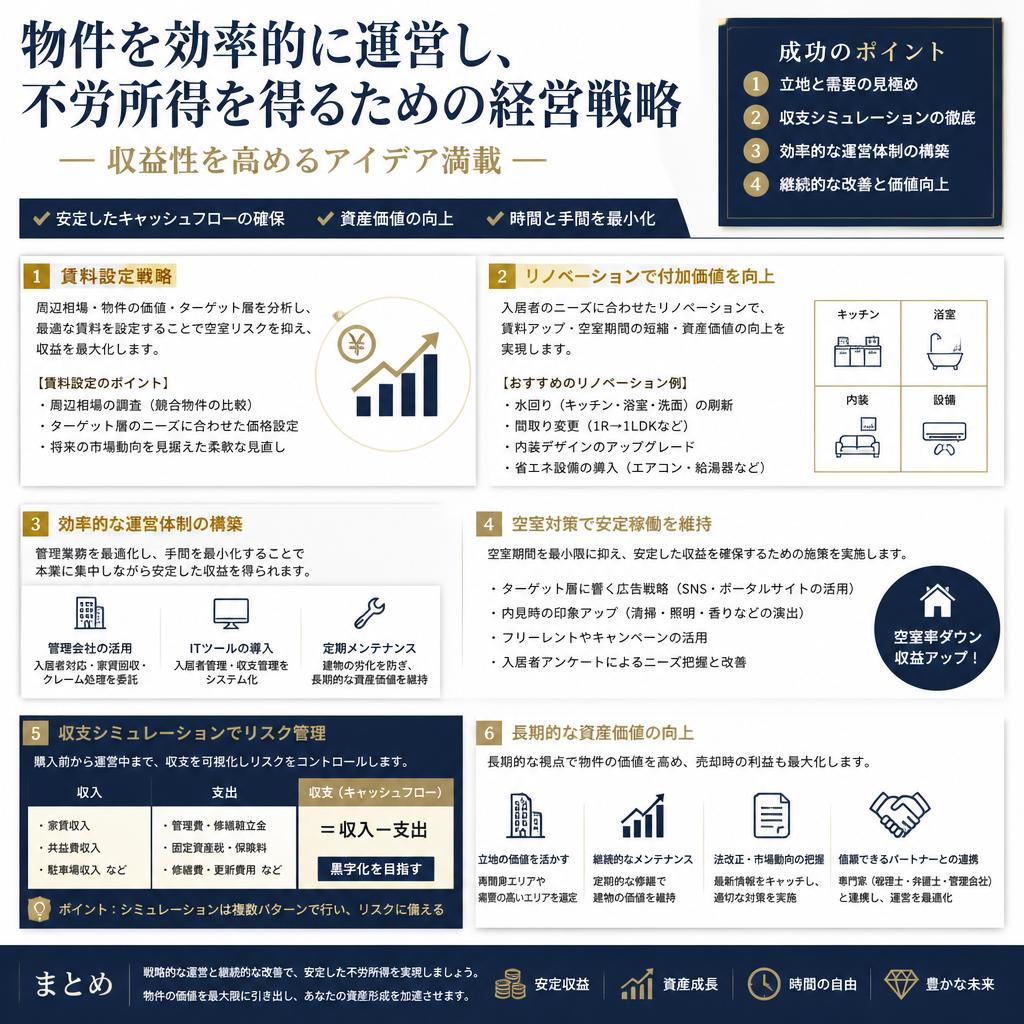 不労所得を得るための経営戦略