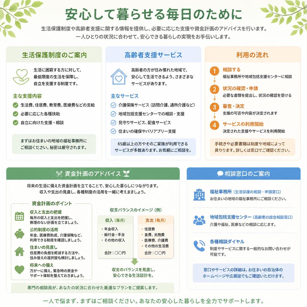 生活を支える制度やサポート