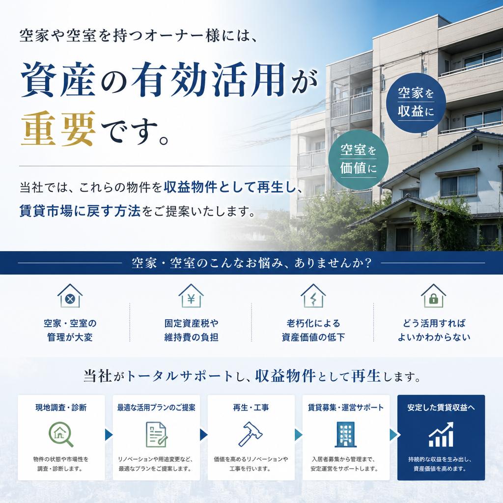 2. 空家・空室は放置しない！