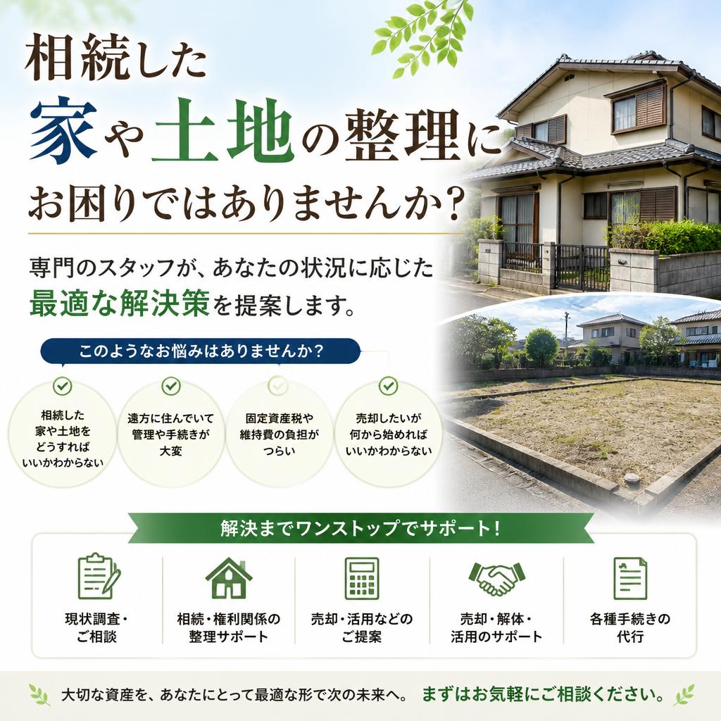 相続した不動産、煩わしさを解消