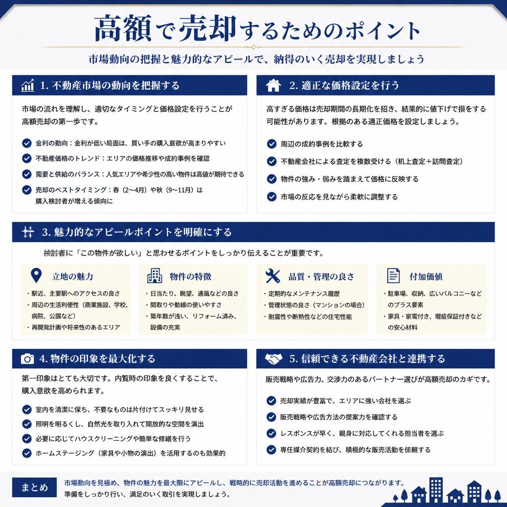 高く売れるマンション、アパートのポイント
