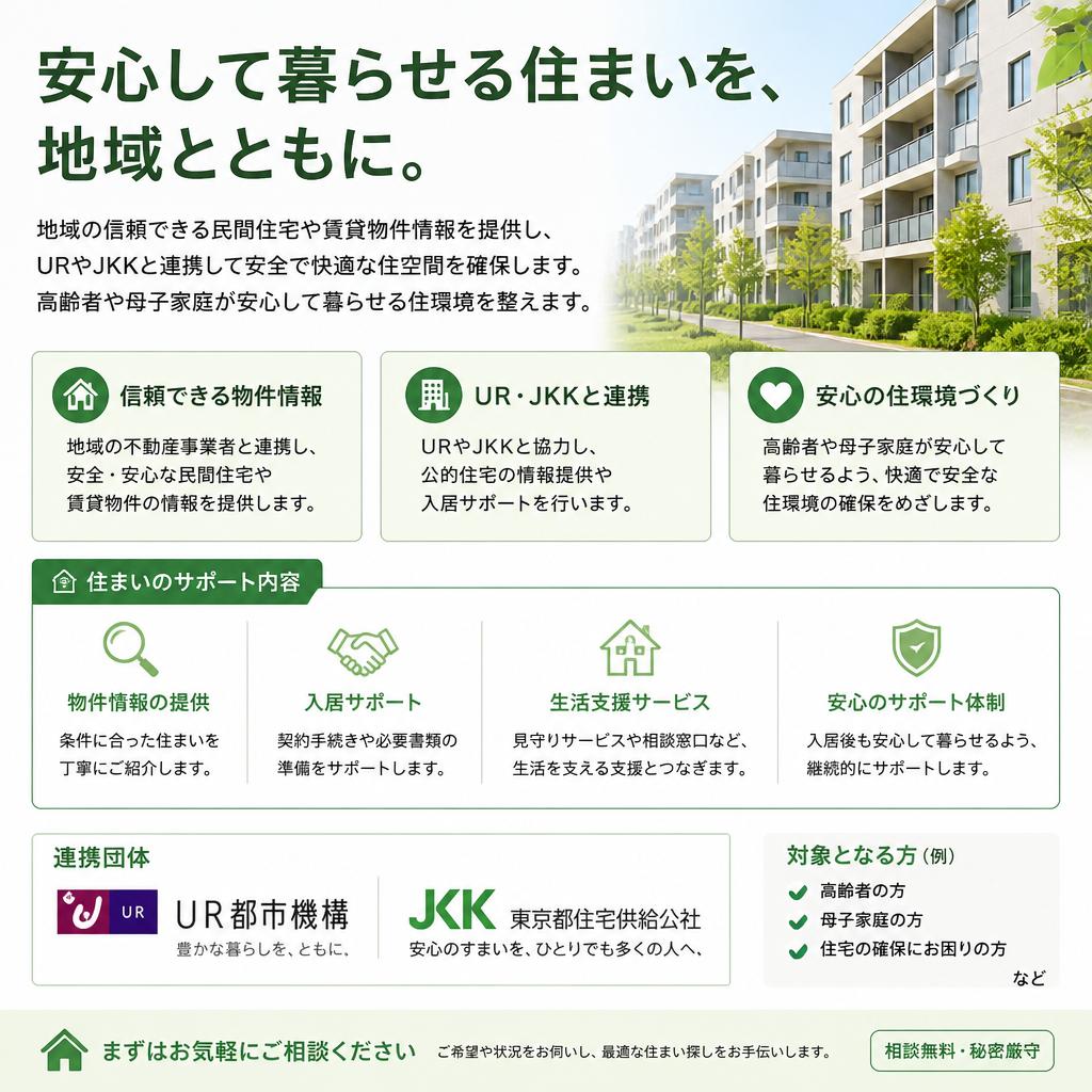 安心と安全な住まいの提供