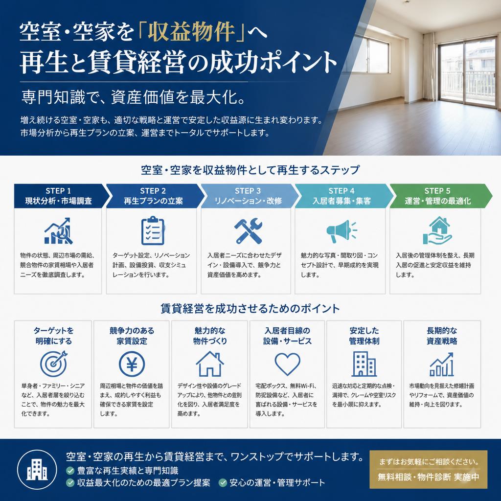 収益物件への活用方法