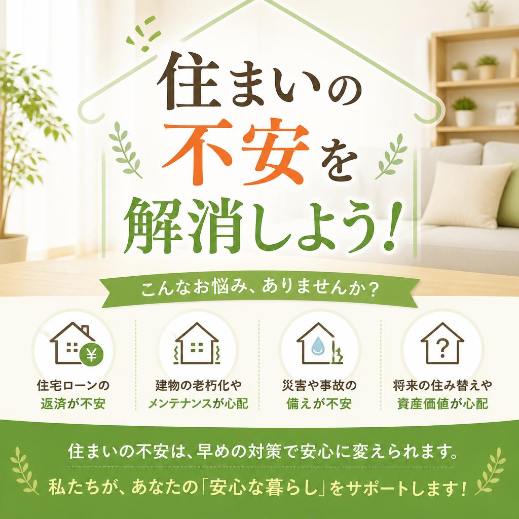 住まいの不安を解消しよう！