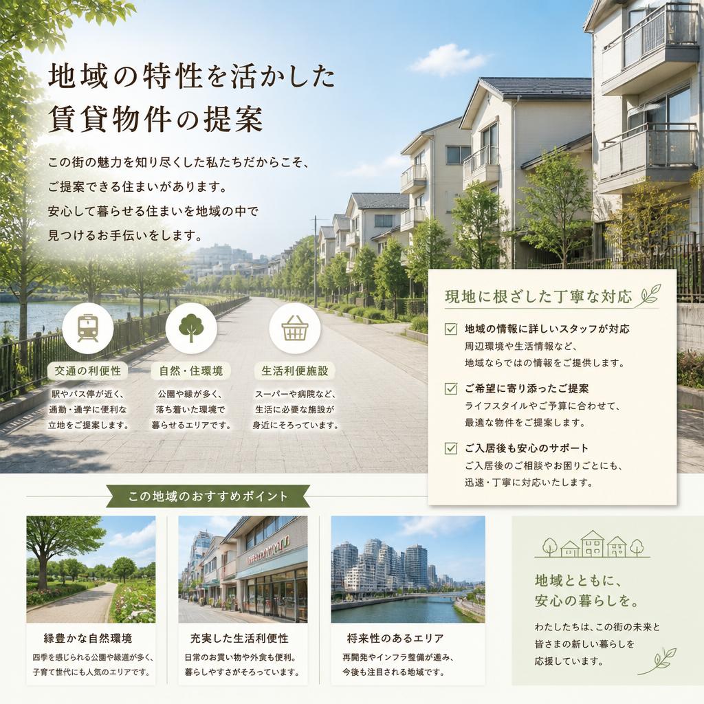 地域密着型のサービスを提供