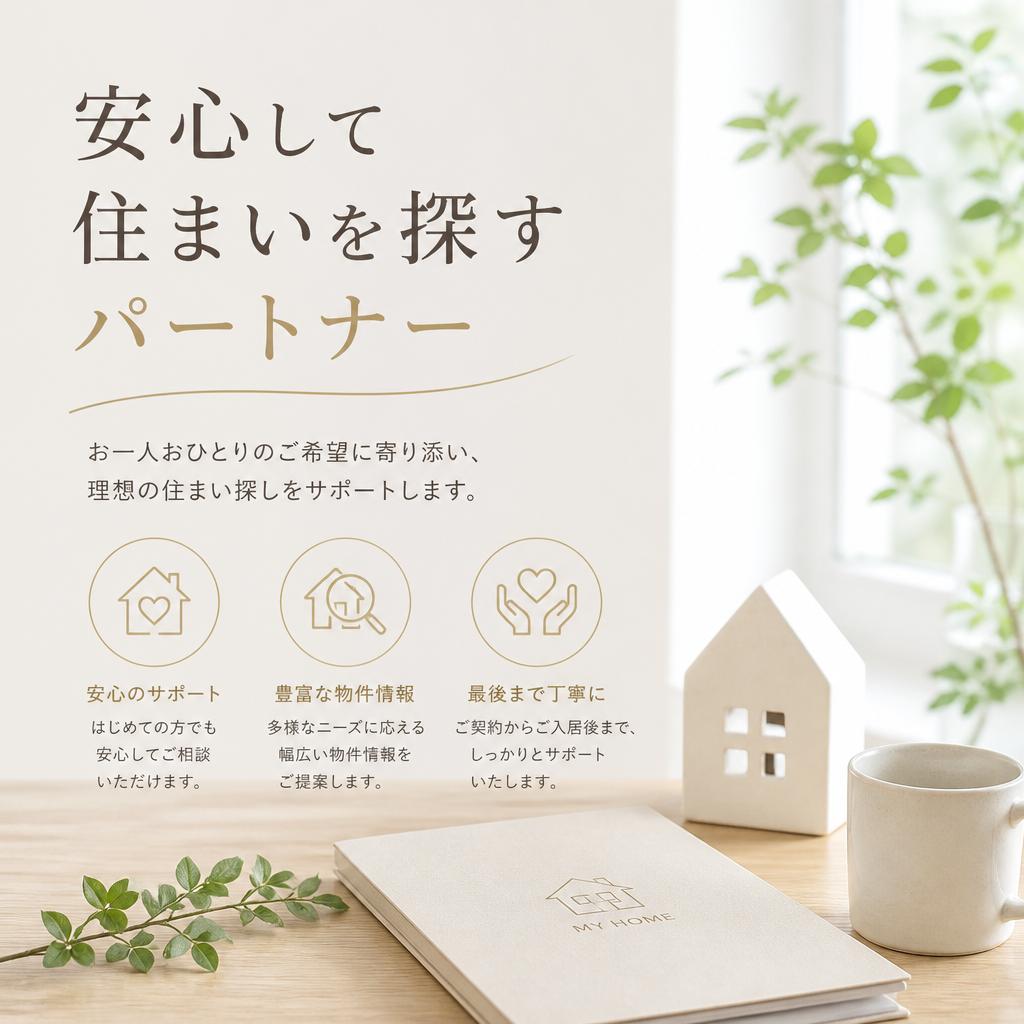 安心して住まいを探すパートナー