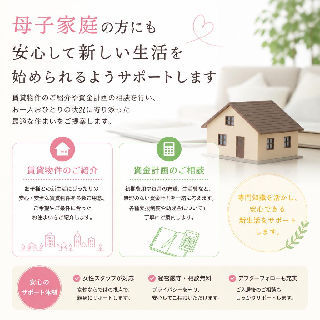 母子家庭への住宅支援