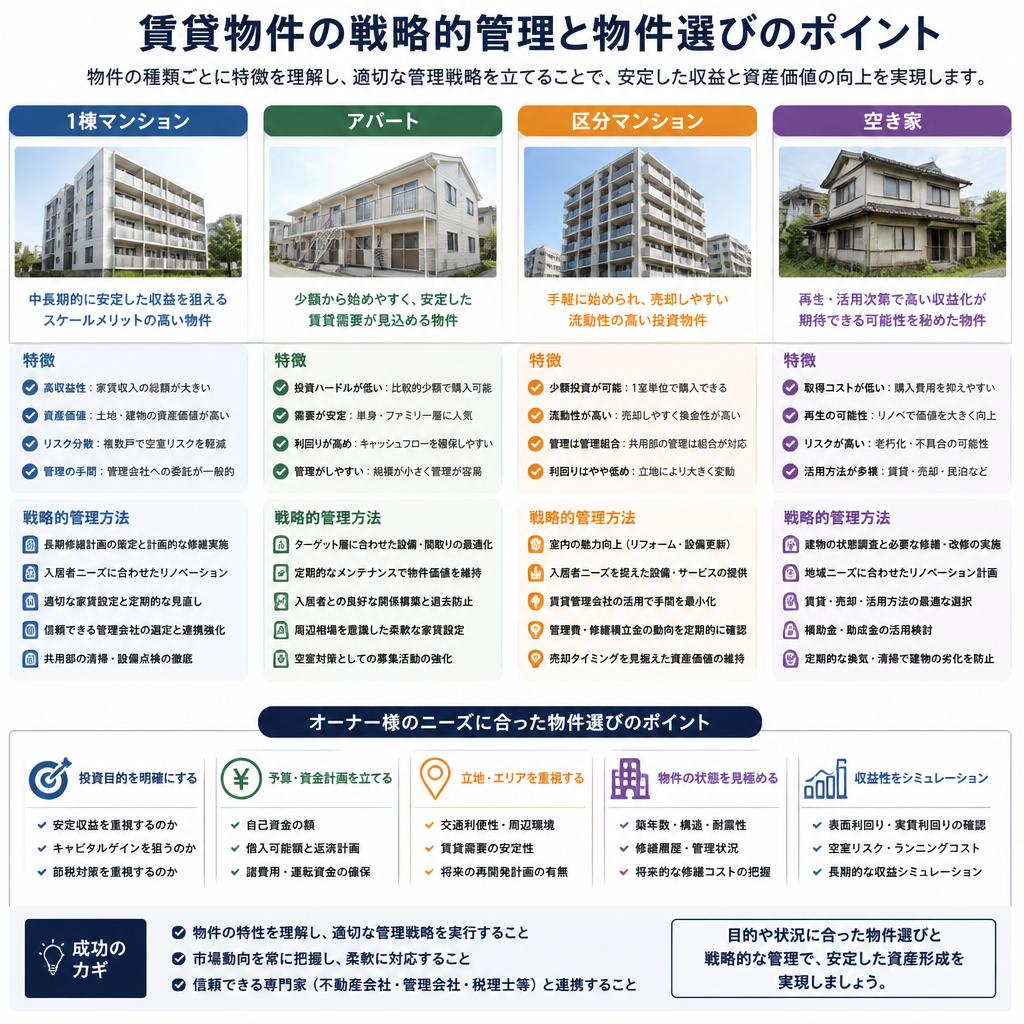 対象物件の種類と特性