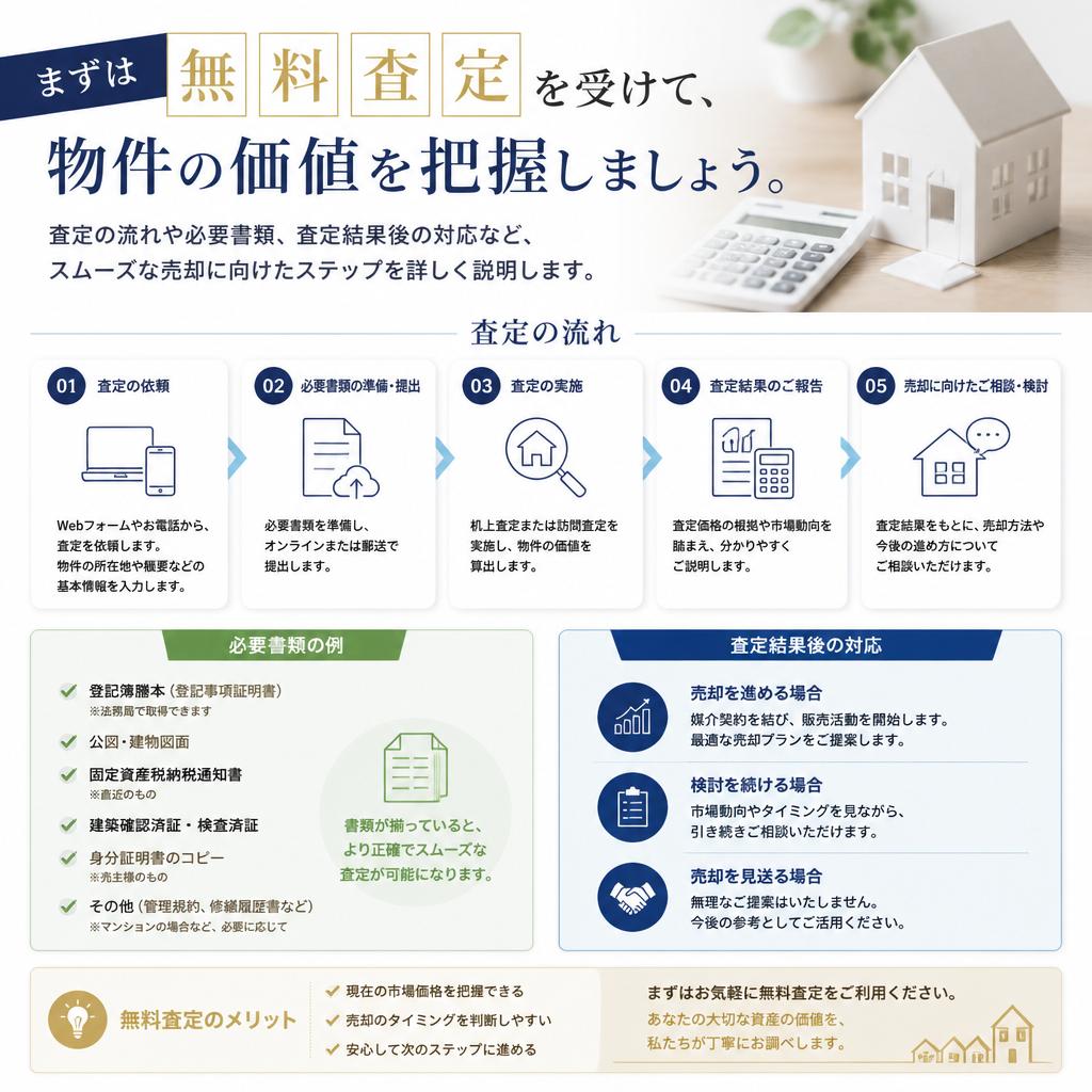 無料査定から始めるステップ