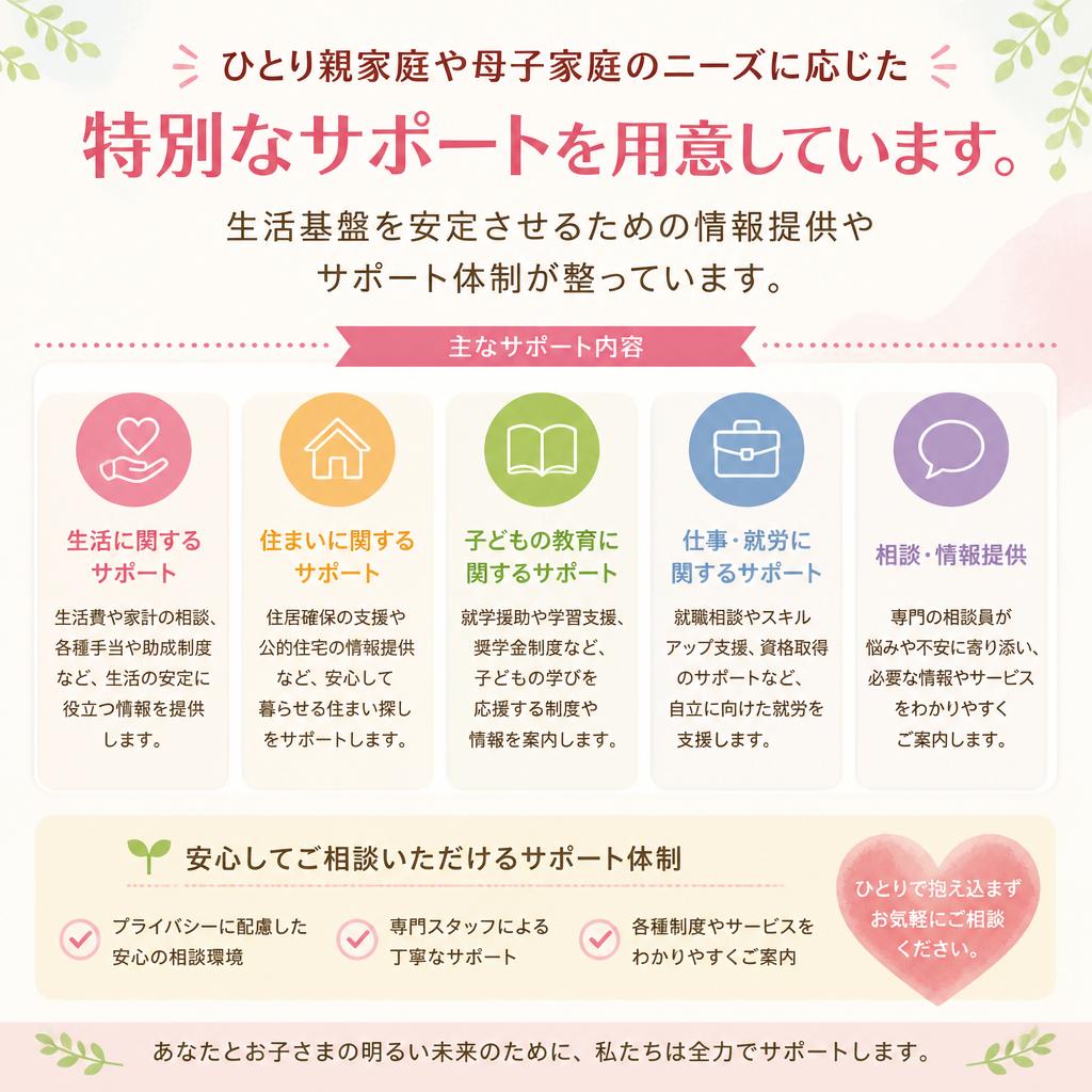 ひとり親家庭・母子家庭支援の取り組み
