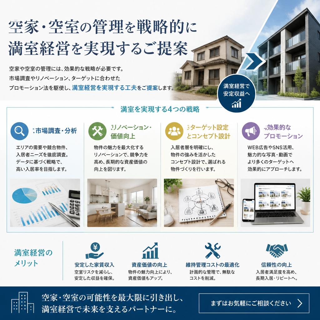 空家・空室を満室にする方法