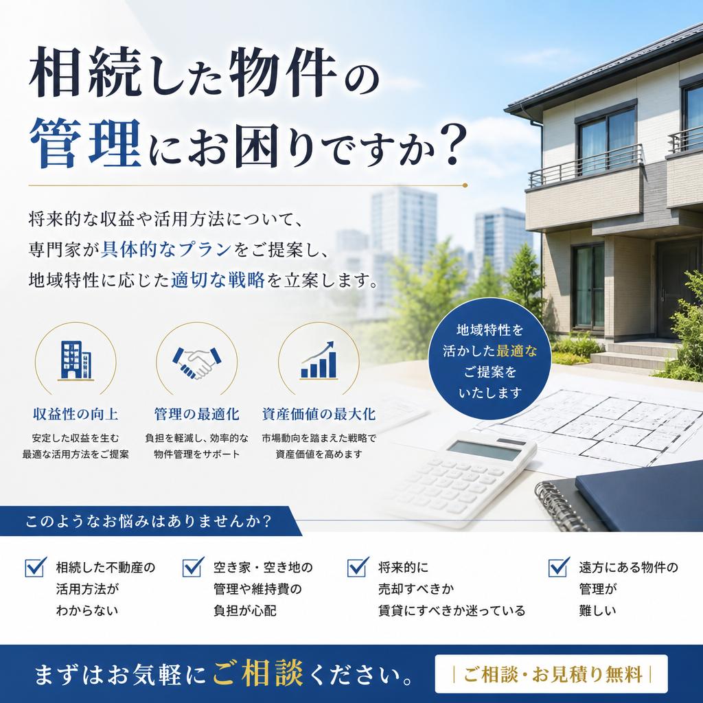 相続物件の上手な活用法