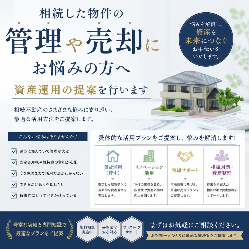 相続物件の活用方法