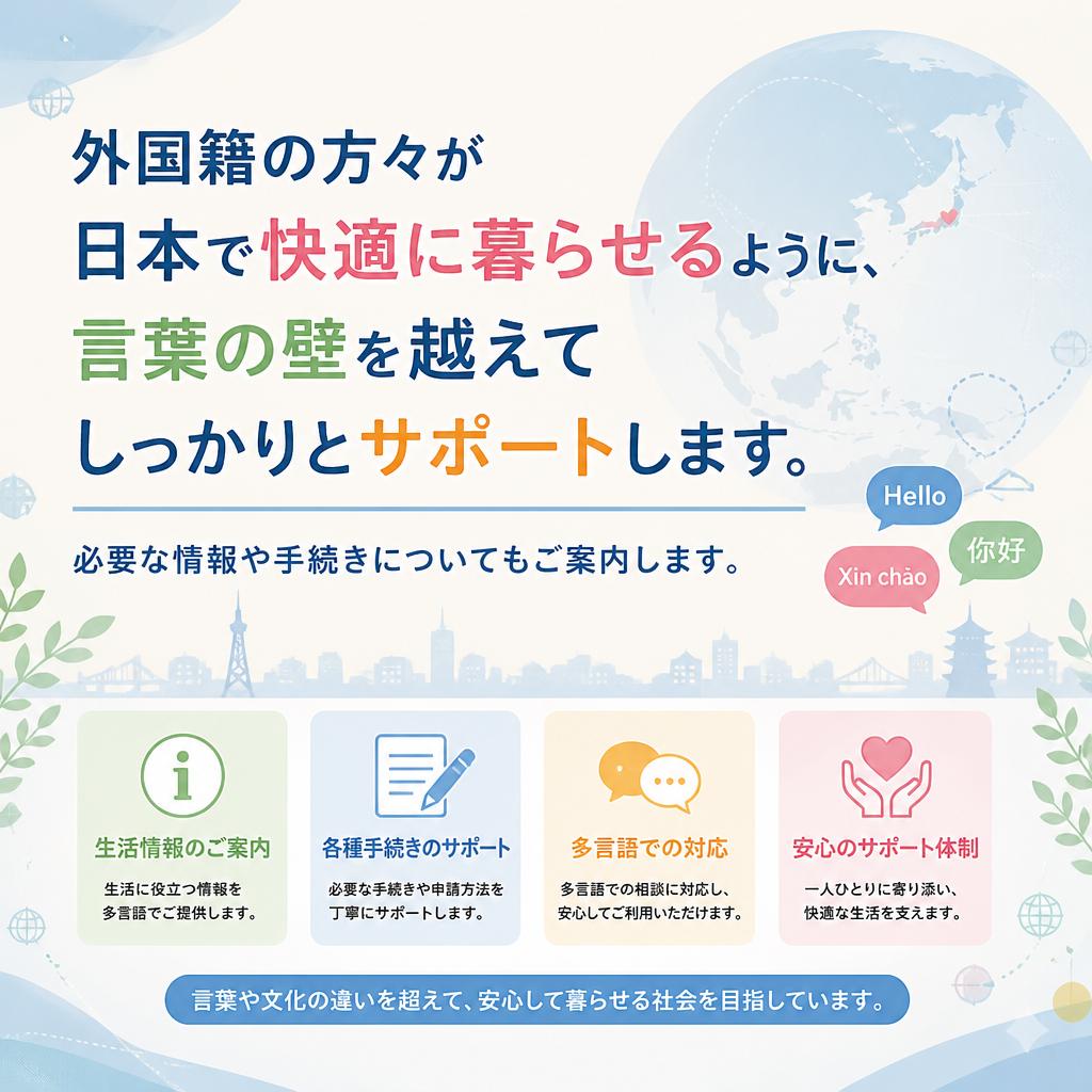 外国籍の方の住居問題に寄り添います
