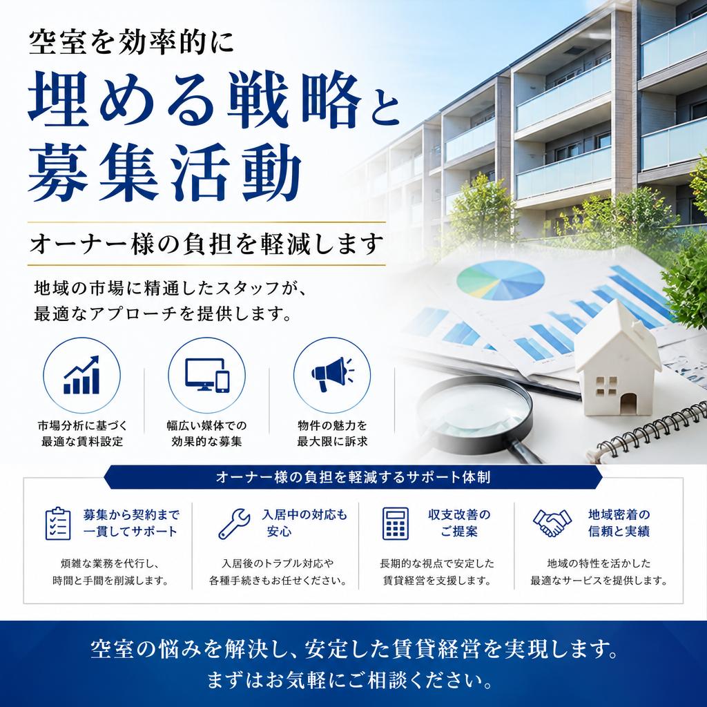 空室対策の専門家とのパートナーシップ