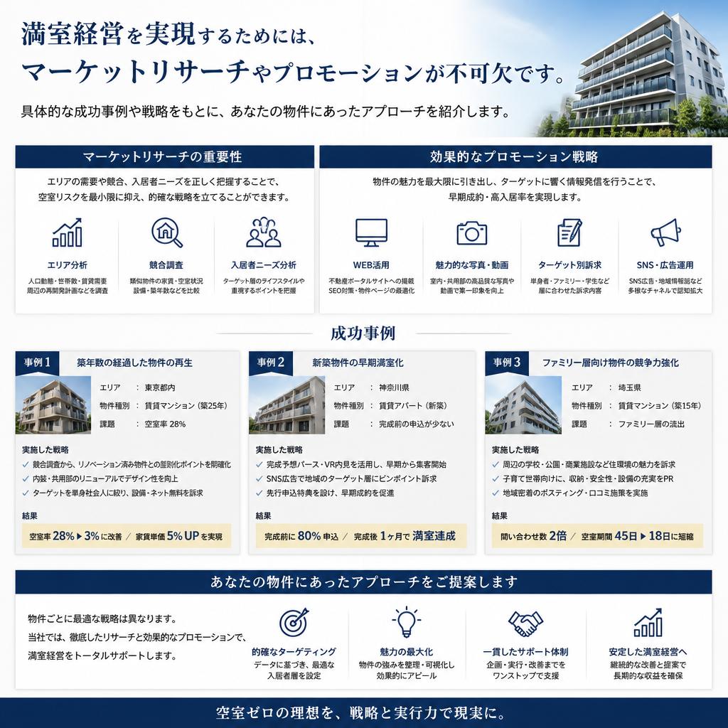 満室経営を実現するためのノウハウ