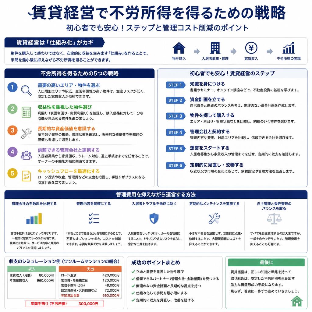 不労所得戦略で安定収入を！